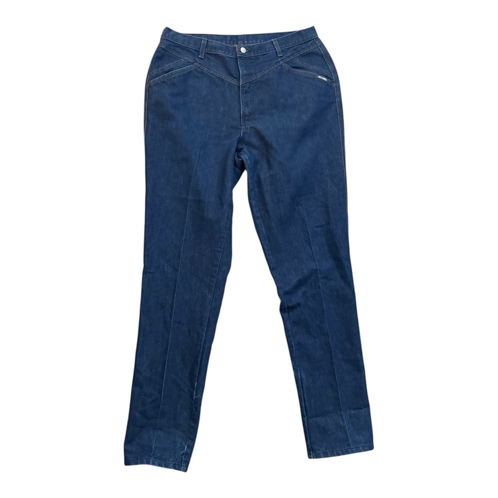 ROCKY MOUNTAIN Vintage Women Blue Denim High Rise Bareback X Long Jeans-Plus 20W